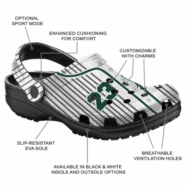 customized michigan state spartans pinstripe pattern crocs new arrival
