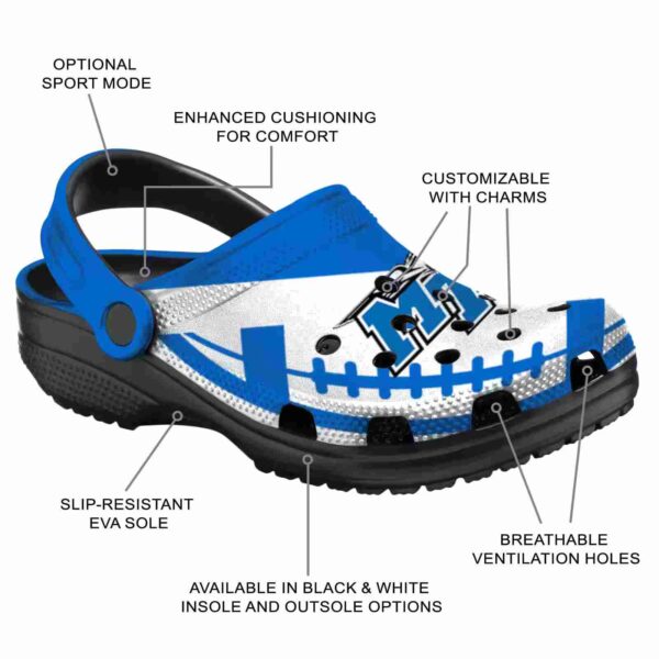 customized middle tennessee blue raiders football motif clog new arrival