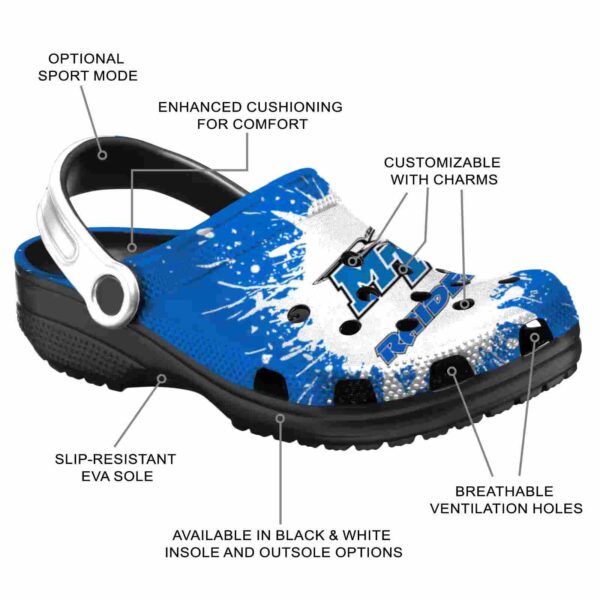 customized middle tennessee blue raiders splash art clog new arrival