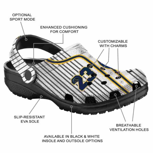 customized milwaukee brewers pinstripe pattern crocs new arrival