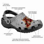 customized minnesota golden gophers cracked texture clog best selling