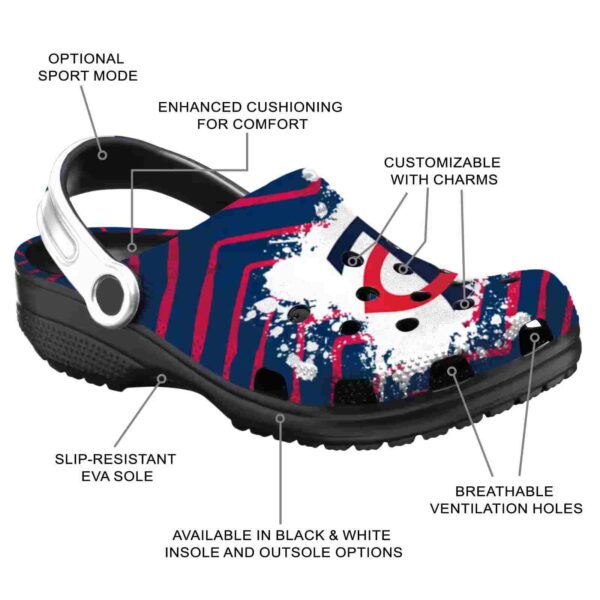 customized minnesota twins zigzag paint burst crocs new arrival