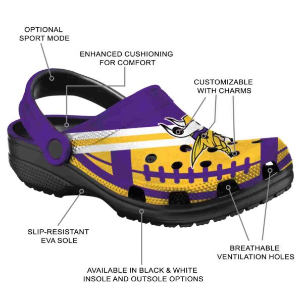 customized minnesota vikings football motif crocs new arrival