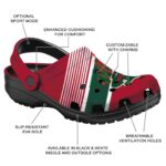 customized minnesota wild vibrant dual tone clog best selling