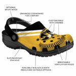 customized missouri tigers baseball motif clog best selling