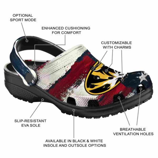 customized missouri tigers patriotic stripes clog new arrival