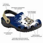 customized navy midshipmen splash art clog best selling