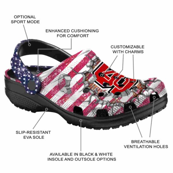 customized nc state wolfpack freedom splinter crocs new arrival