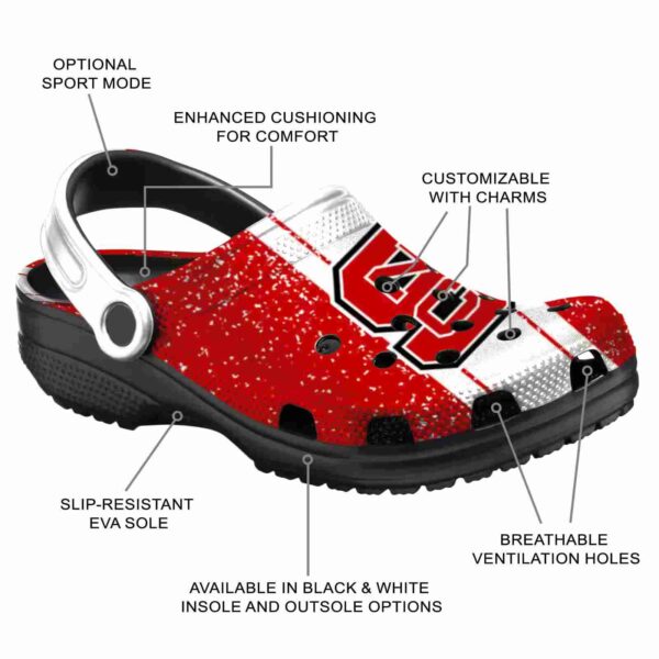 customized nc state wolfpack vertical stripes crocs new arrival