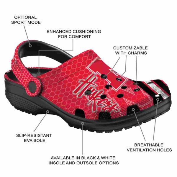 customized nebraska cornhuskers contrasting stripes crocs new arrival