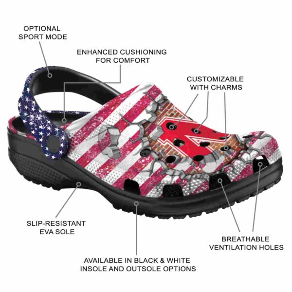 customized nebraska cornhuskers freedom splinter crocs new arrival