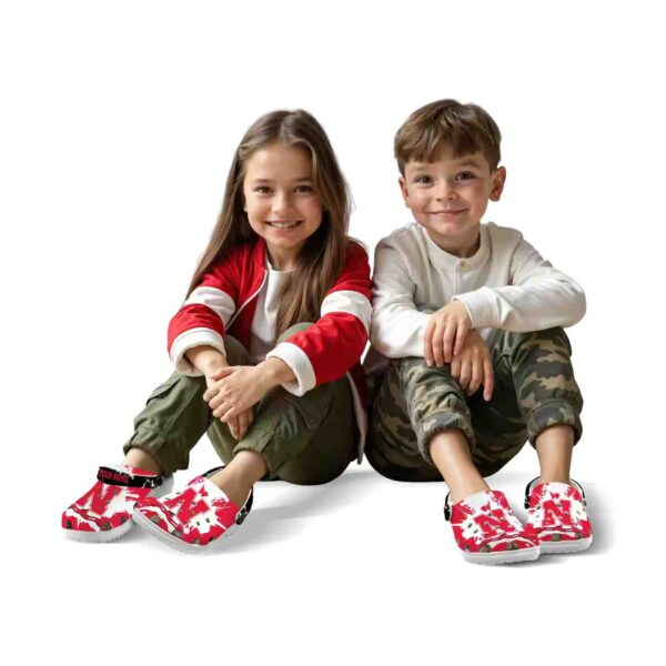 customized nebraska cornhuskers splatter pattern crocs fashion forward