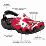 Customized Nebraska Cornhuskers Splatter Pattern Crocs Best selling