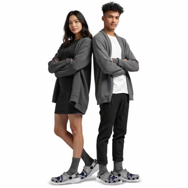 customized nevada wolf pack cracked texture clog top rated