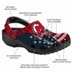 customized new jersey devils star spangled side pattern clog best selling