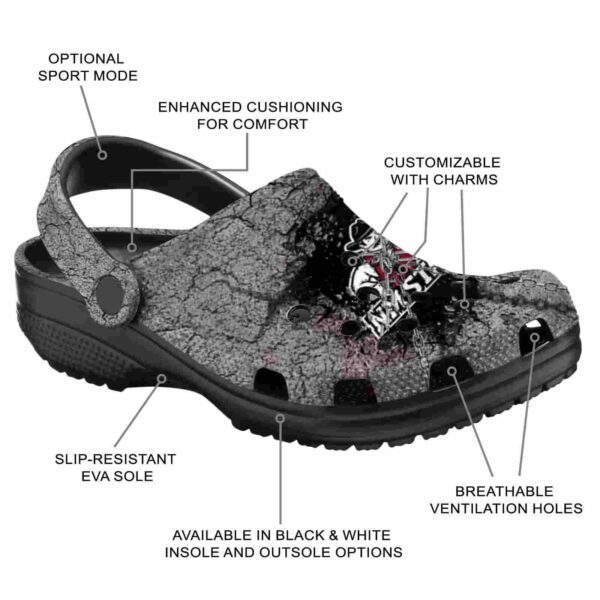 customized new mexico state aggies cracked ground texture clog new arrival