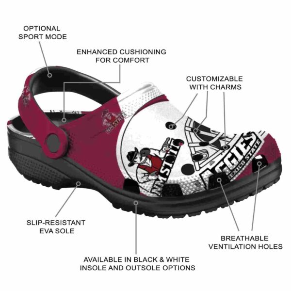 customized new mexico state aggies football helmet clog new arrival