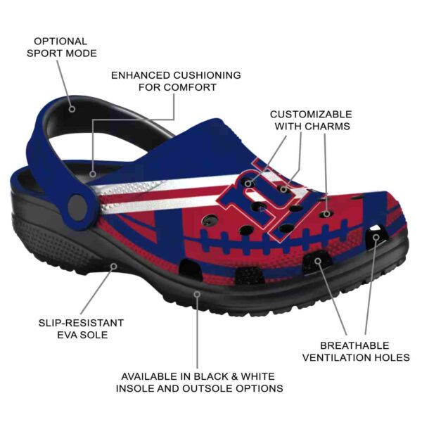 customized new york giants football motif crocs new arrival
