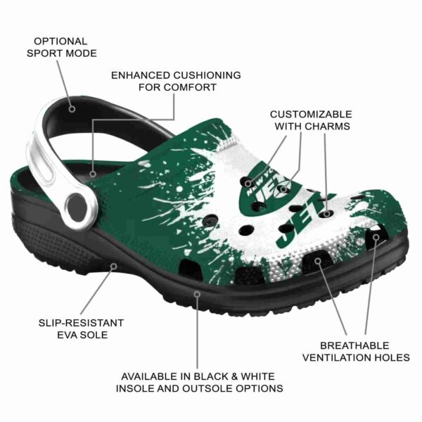 customized new york jets splash art crocs new arrival