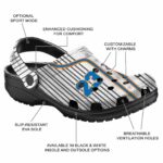 customized new york knicks pinstripe pattern crocs fashion forward