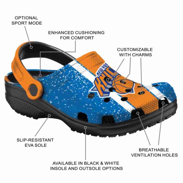 customized new york knicks vertical stripes crocs new arrival