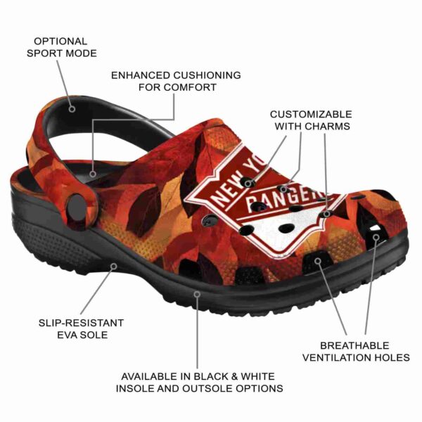 customized new york rangers autumn leaves clog new arrival