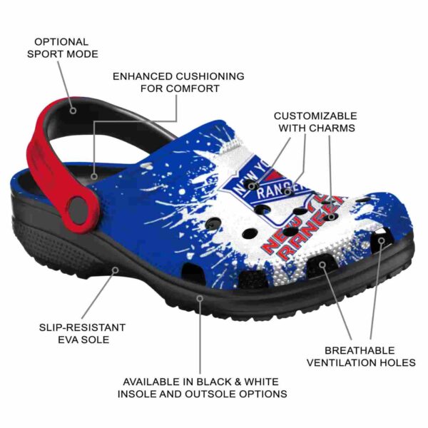 customized new york rangers splash art clog new arrival