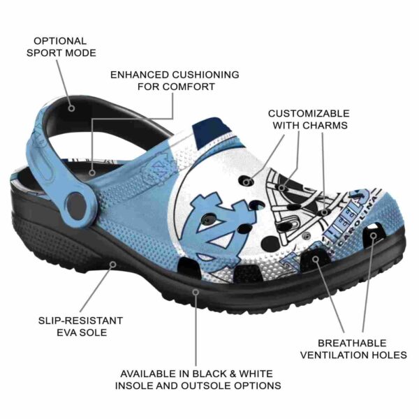 customized north carolina tar heels football helmet crocs new arrival