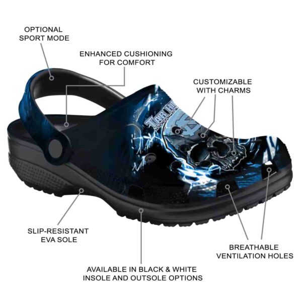 customized north carolina tar heels gothic skull crocs new arrival