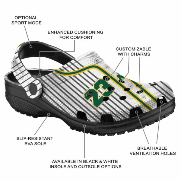 customized north dakota state bison pinstripe pattern clog new arrival