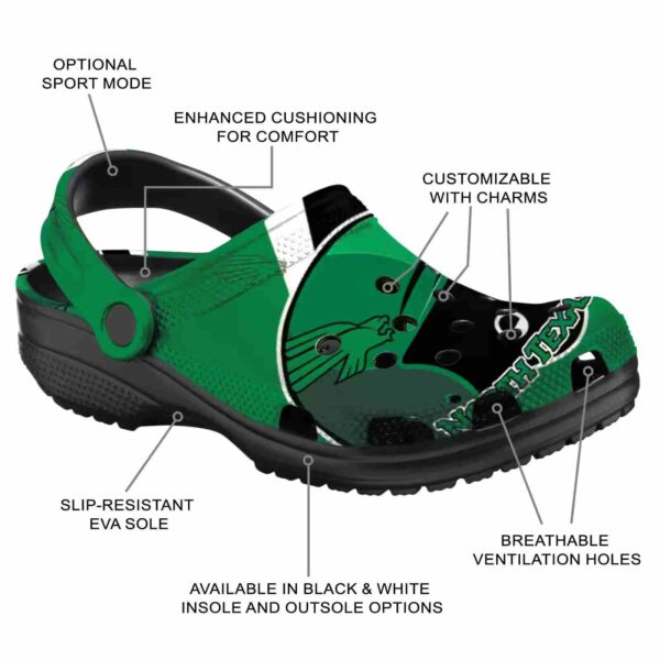 customized north texas mean green baseball helmet clog new arrival