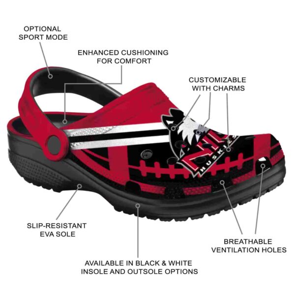 customized northern illinois huskies football motif clog new arrival