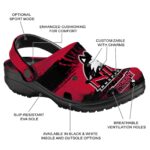 customized northern illinois huskies paint splatter graphics clog best selling