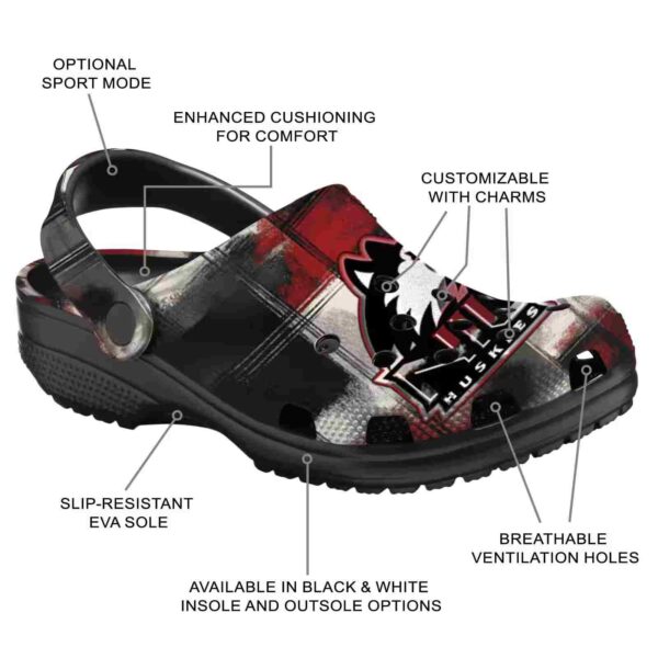 customized northern illinois huskies plaid fusion clog new arrival