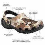 customized northwestern wildcats desert camo clog best selling