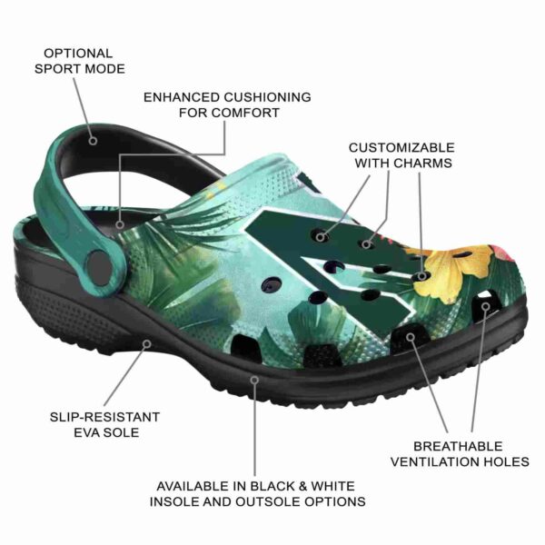 customized northwestern wildcats tropical vibes clog new arrival