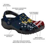 Customized Notre Dame Fighting Irish Star Spangled Side Pattern Crocs Best selling