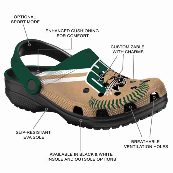 customized ohio bobcats baseball motif clog new arrival