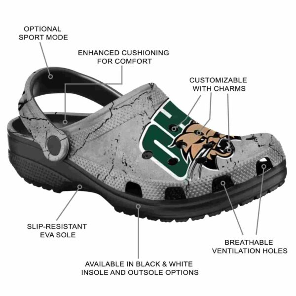 customized ohio bobcats cracked texture clog new arrival