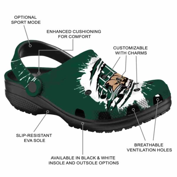 customized ohio bobcats splash motif background clog new arrival