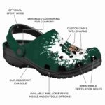 customized ohio bobcats splatter background clog best selling