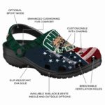 customized ohio bobcats star spangled side pattern clog best selling