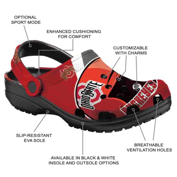 customized ohio state buckeyes baseball helmet crocs new arrival