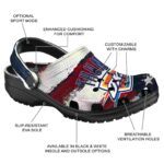 customized oklahoma city thunder patriotic stripes crocs fashion forward
