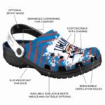customized oklahoma city thunder zigzag paint burst crocs fashion forward
