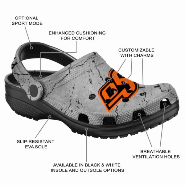 customized oklahoma state cowboys cracked texture crocs new arrival