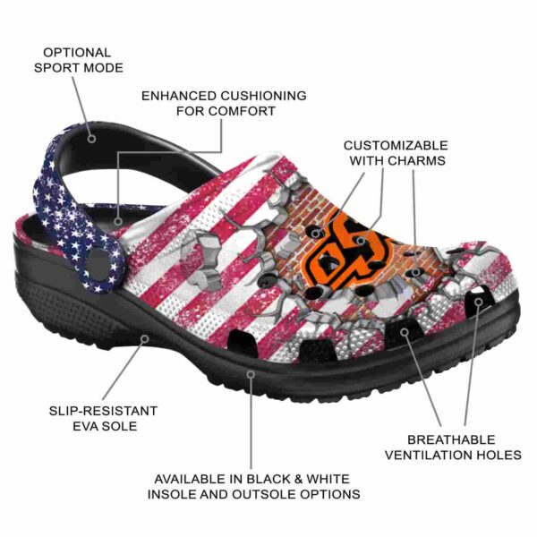 customized oklahoma state cowboys freedom splinter crocs new arrival