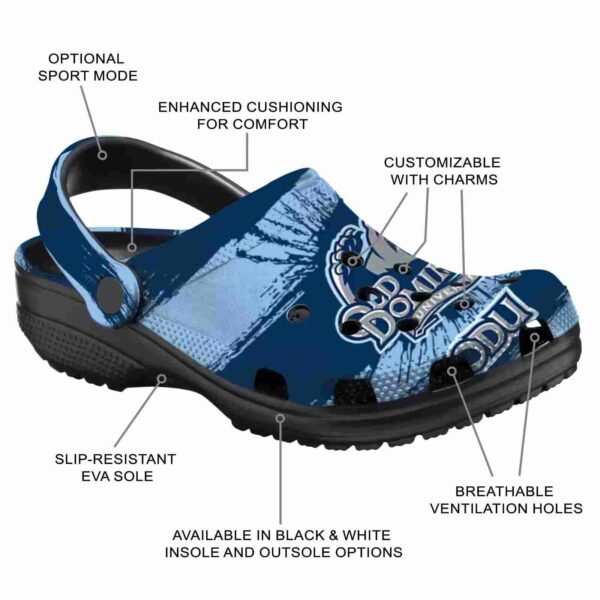 customized old dominion monarchs paint splatter graphics clog new arrival