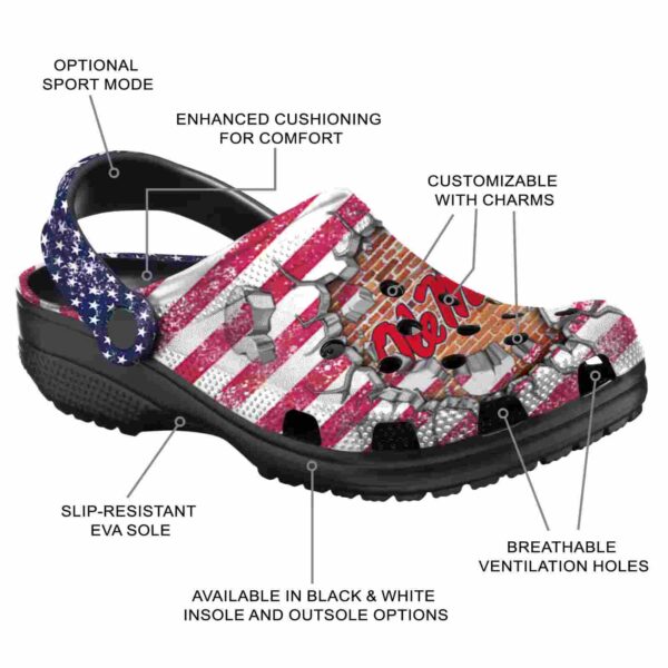 customized ole miss rebels freedom splinter clog new arrival
