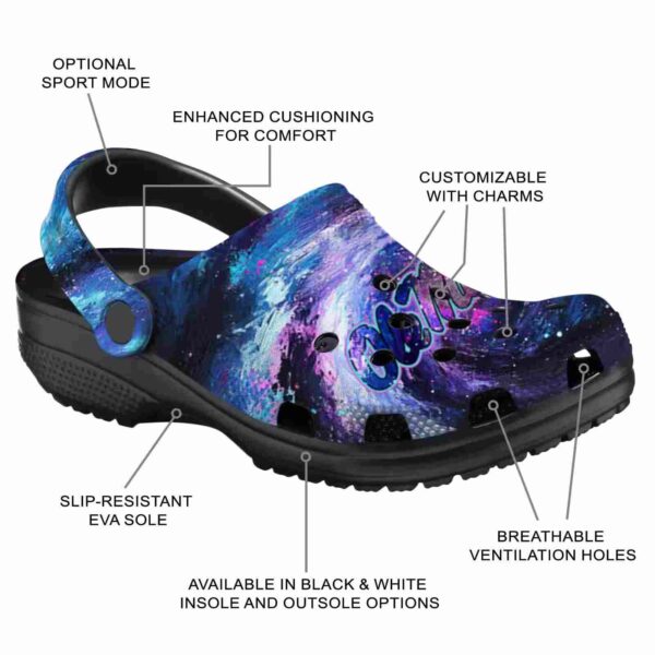 customized ole miss rebels galaxy swirl clog new arrival